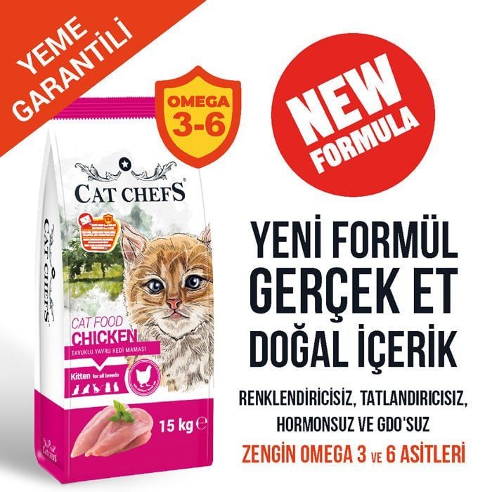 Cat Chefs Tavuklu Yavru Kedi Maması 15 Kg