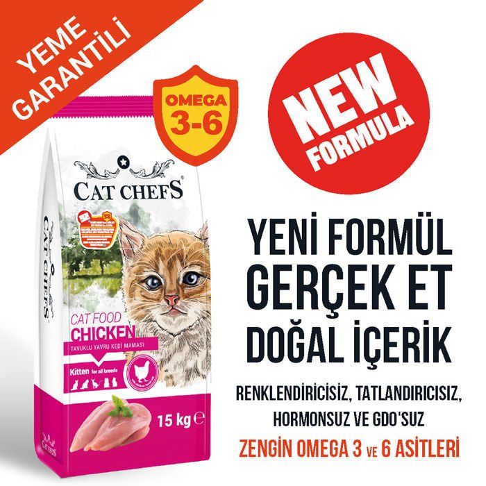 Cat Chefs Tavuklu Yavru Kedi Maması 15 Kg