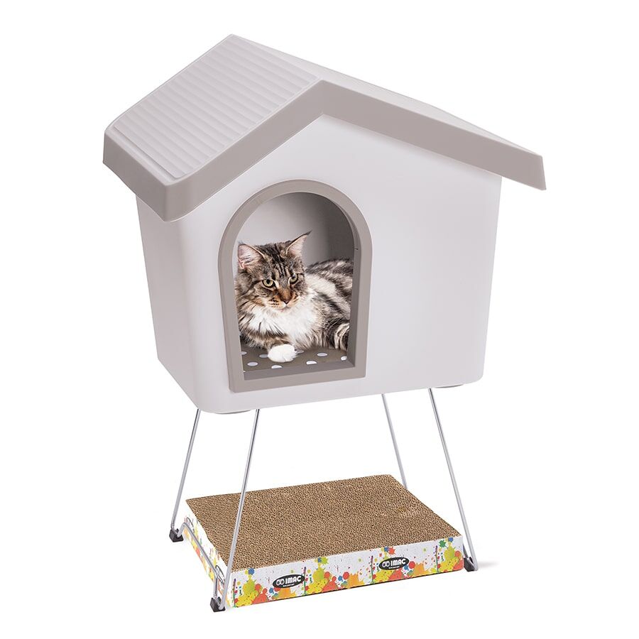 Imac Zeus 50 Evcil Hayvan Evi Bej/beyaz 53x46x47,6cm