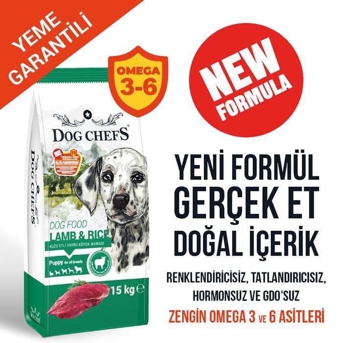 Dog Chefs Yavru Köpek Maması Kuzu Etli 15 Kg