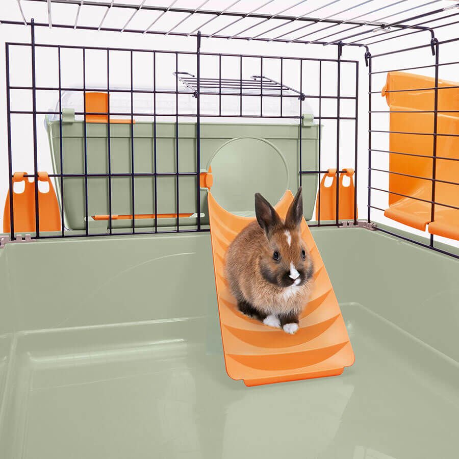 Imac Sweet Home Gine Pig Ve Tavşan Evi Gri 3-lü 37x26x22cm