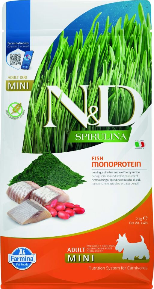 N&D Spirulina Herring Adult Mini 2,5 kg
