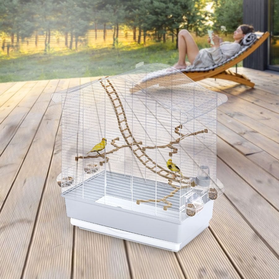 Imac Elettra - New Kuş Kafesi Mavi/ Beyaz 67x42,5x58,5cm