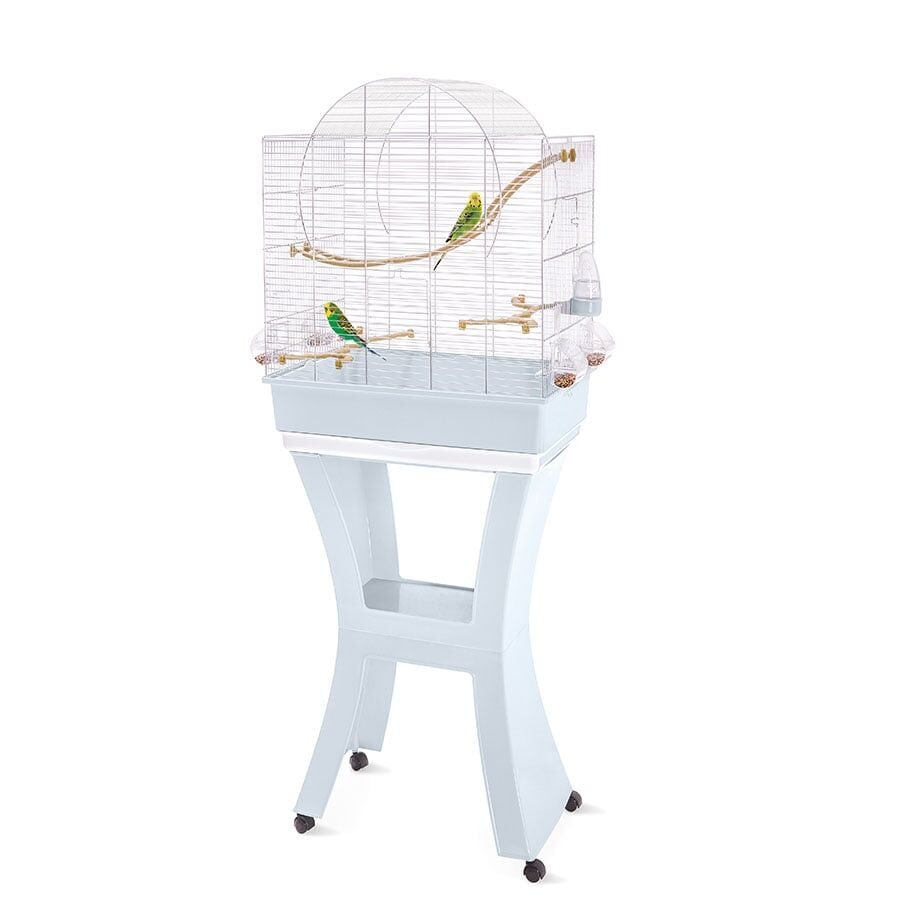 Imac Matılde Ayaklı Kuş Kafesi Mavi/gümüş 58x38x71/143cm