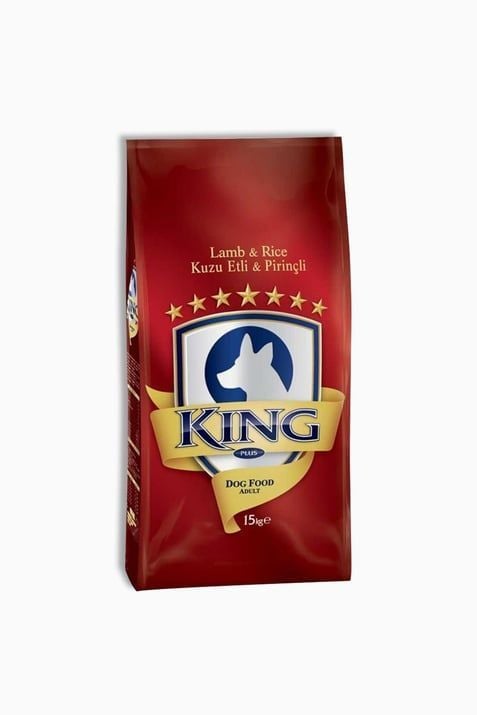 King Kuzu Etli Ve Pirinçli Yetişkin Köpek Maması 15 Kg