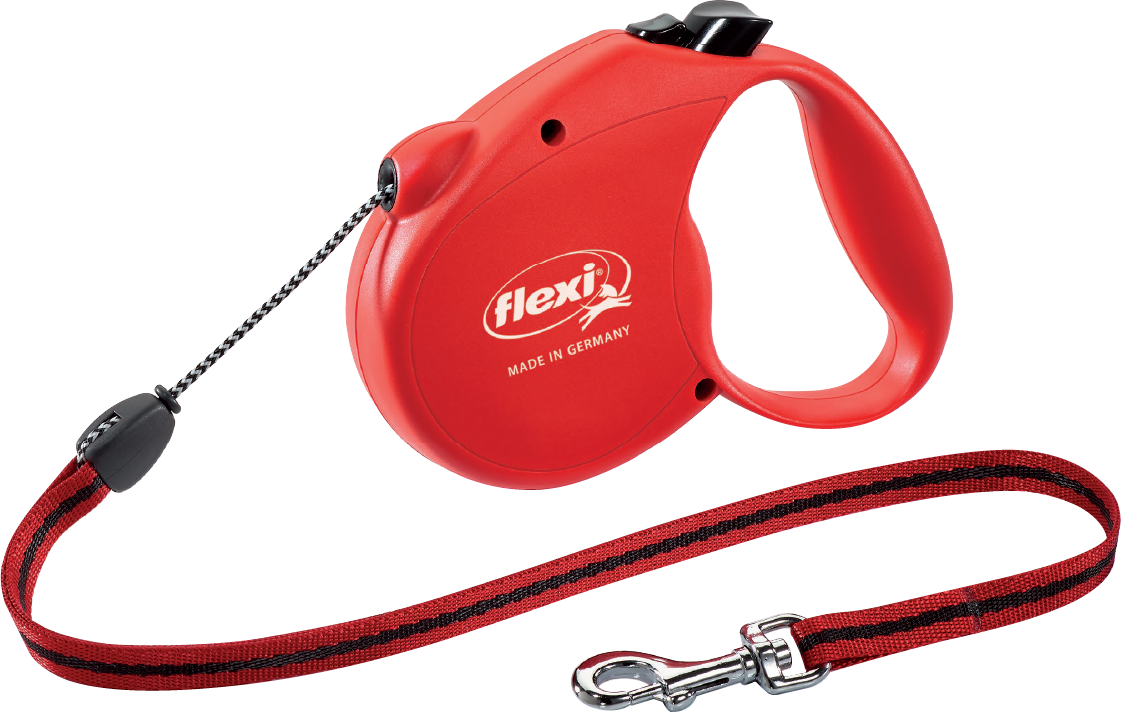 Flexi Standard Otomatik İp Köpek Gezdirme Kayışı 5m [L] (Kırmızı)