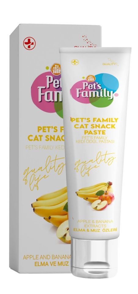 Pets Family Kedi Ödül Elma Ve Muz Paste 30gr
