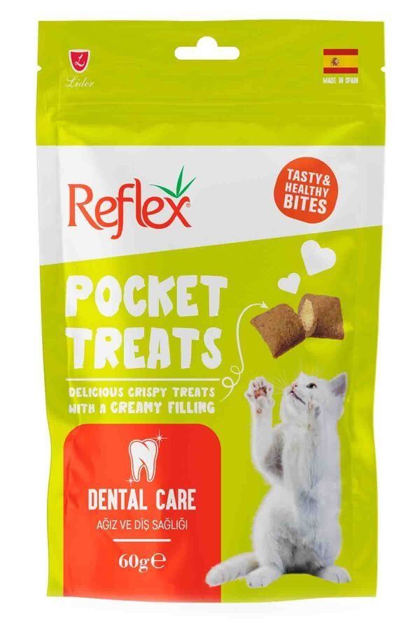 Reflex Pocket Treats Ağız ve Diş Sağlığı için Kedi Ödül Maması 60gr