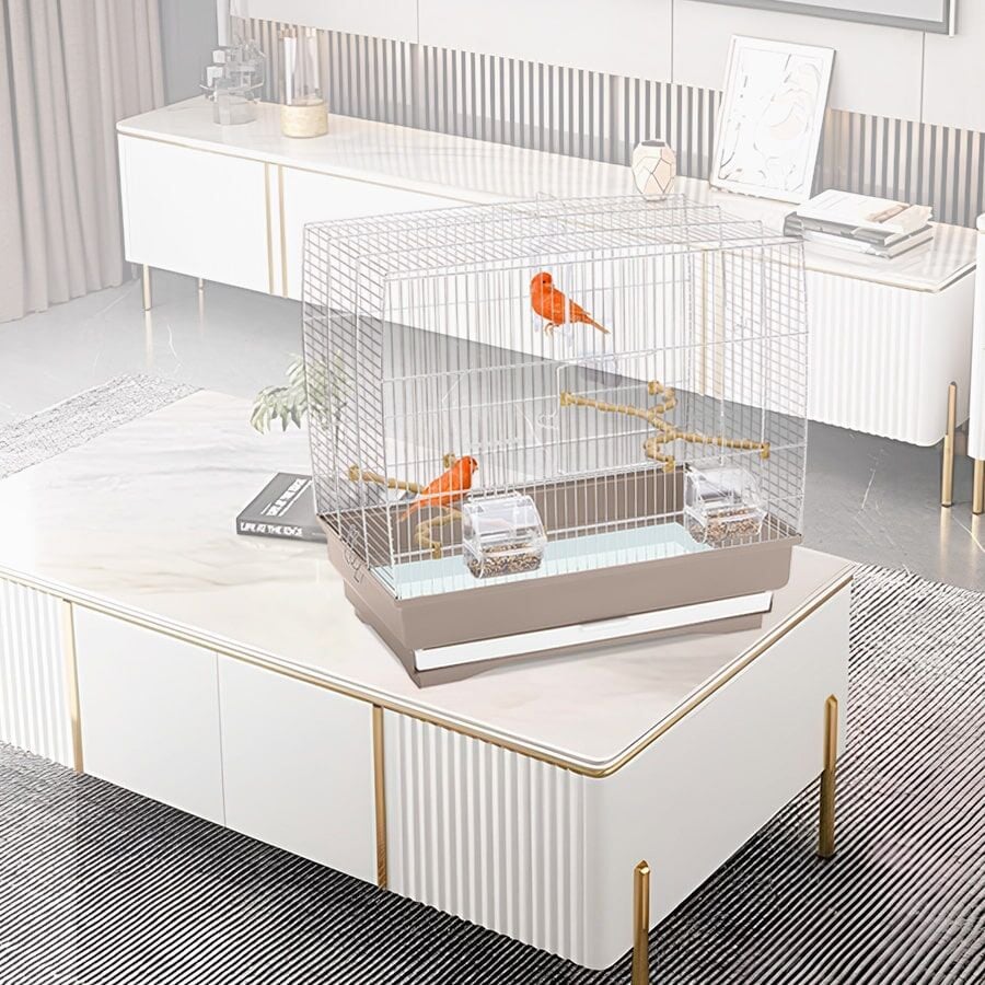 Imac Irene 3 Kuş Kafesi Bej 51x30x48cm