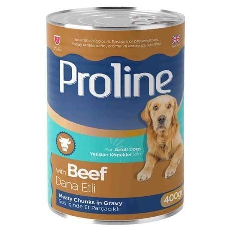 Proline Sos İçinde Parça Dana Etli Yetişkin Köpek Konservesi 400gr