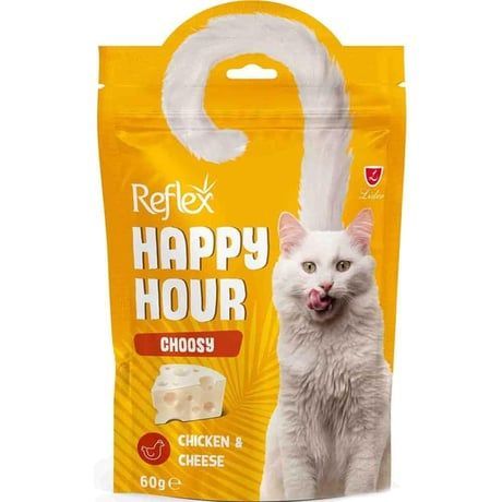 Reflex Happy Hour Choosy Tavuklu ve Peynirli Kedi Ödül Maması 60gr