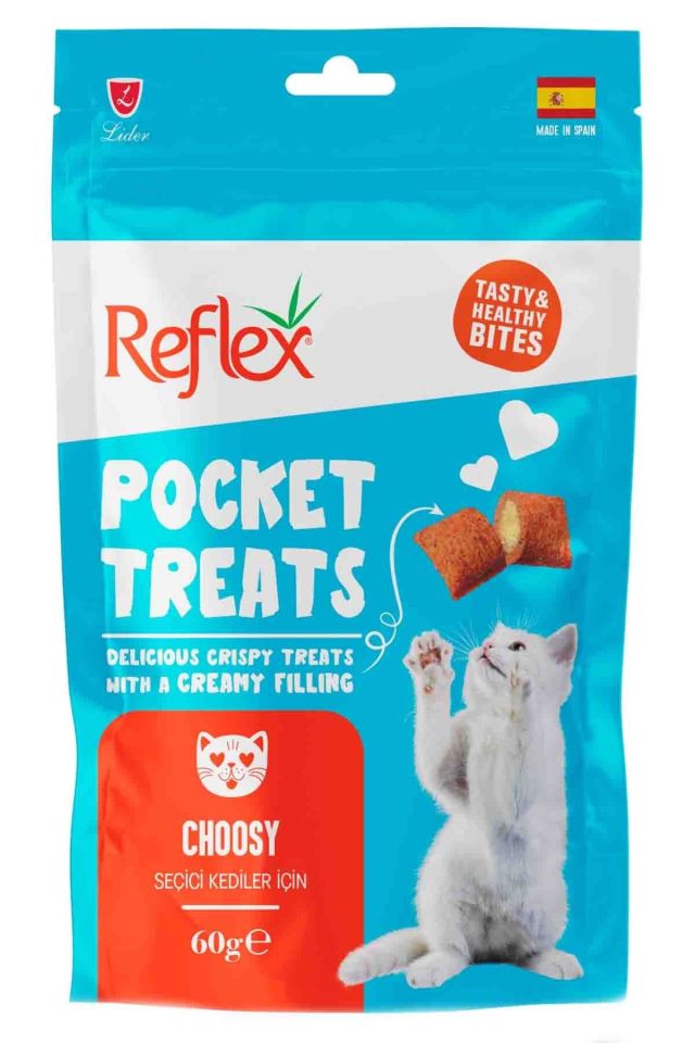 Reflex Pocket Treats Choosy Seçici Kediler İçin Kedi Ödül Maması 60gr