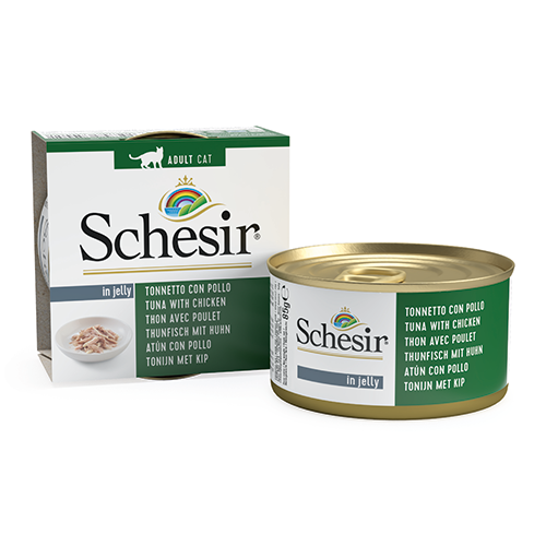 Schesir Ton Balıklı ve Tavuklu Kedi Konservesi 85Gr