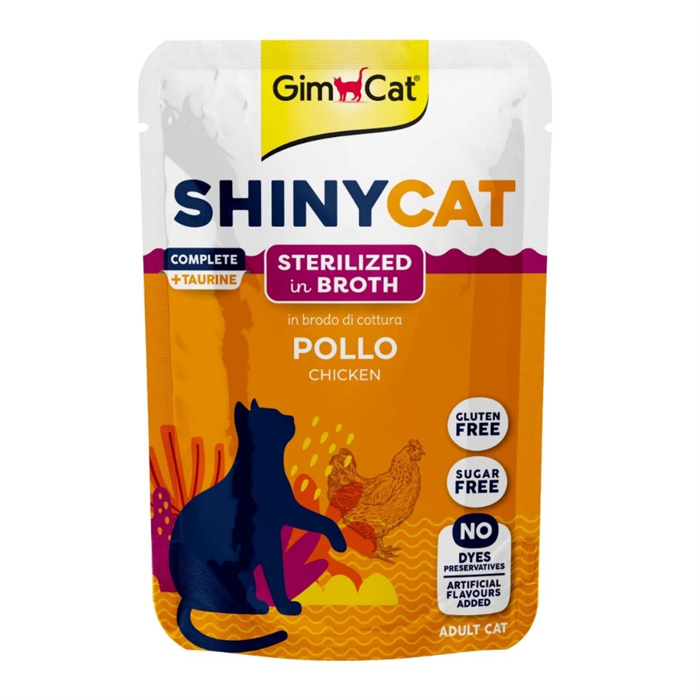 GimCat Shinycat Sos İçinde Tavuklu Kısırlaştırılmış Kedi Konservesi 70gr
