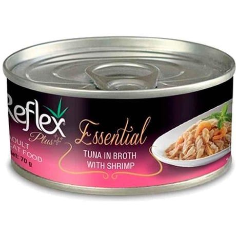Reflex Plus Essential Ton Balıklı ve Karidesli Yetişkin Kedi Konservesi 70gr