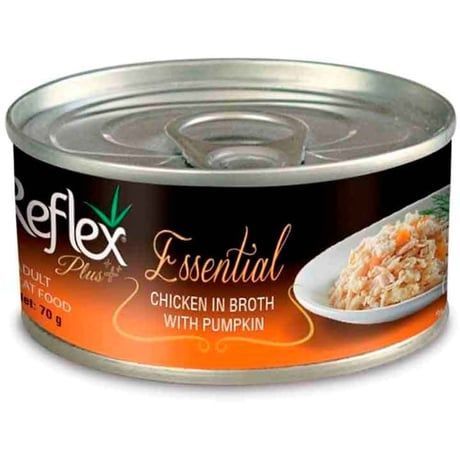 Reflex Plus Essential Tavuklu ve Balkabaklı Yetişkin Kedi Konservesi 70gr