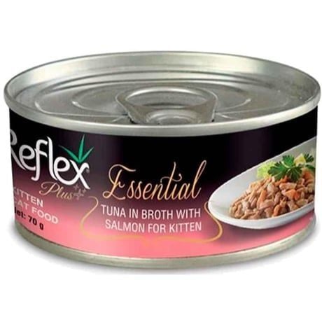 Reflex Plus Essential Ton Balıklı ve Somonlu Yavru Kedi Konservesi 70gr