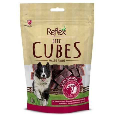 Reflex Biftekli Küp Dilimli Köpek Ödül Maması 80gr