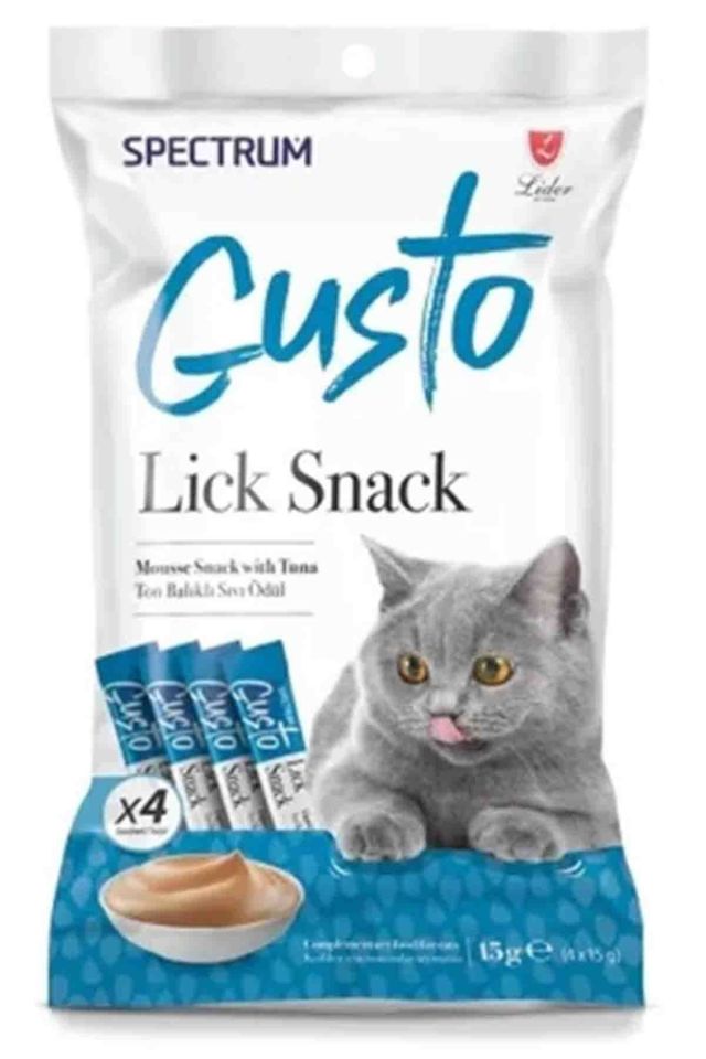 Spectrum Gusto Ton Balıklı Sıvı Kedi Ödül Maması 15gr (4'lü)