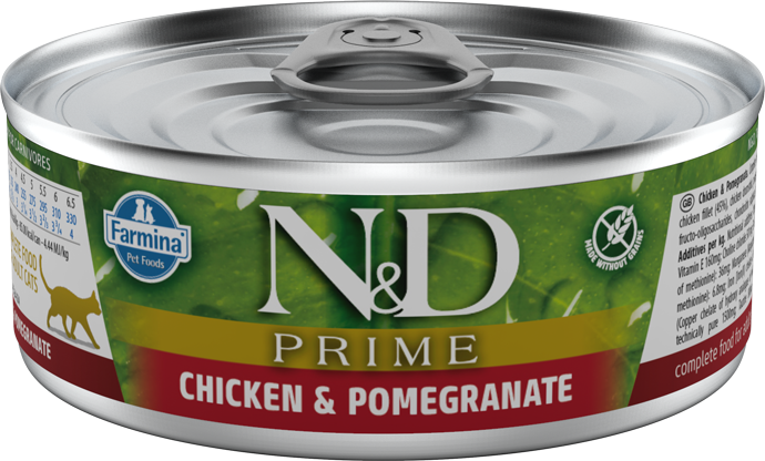 N&D Tavuklu ve Narlı Tahılsız Yetişkin Kedi Konservesi 70 gr