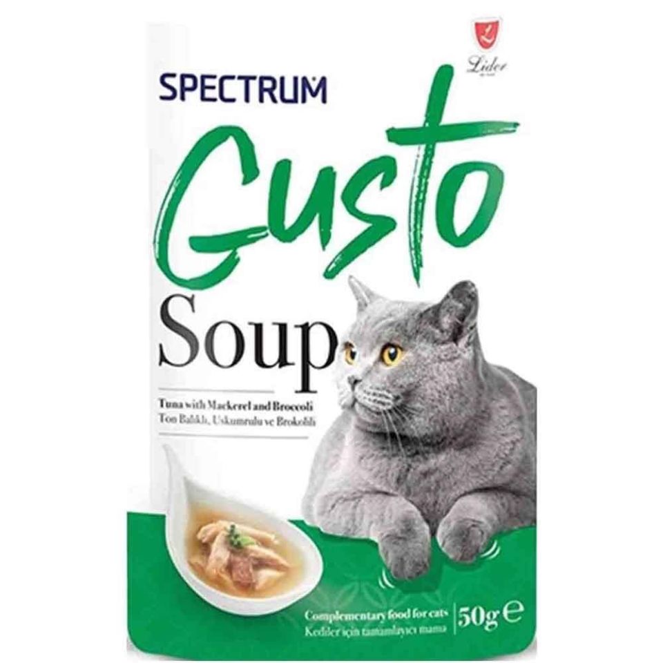 Spectrum Gusto Ton Balıklı Uskumru ve Brokolili Kedi Çorbası 50gr
