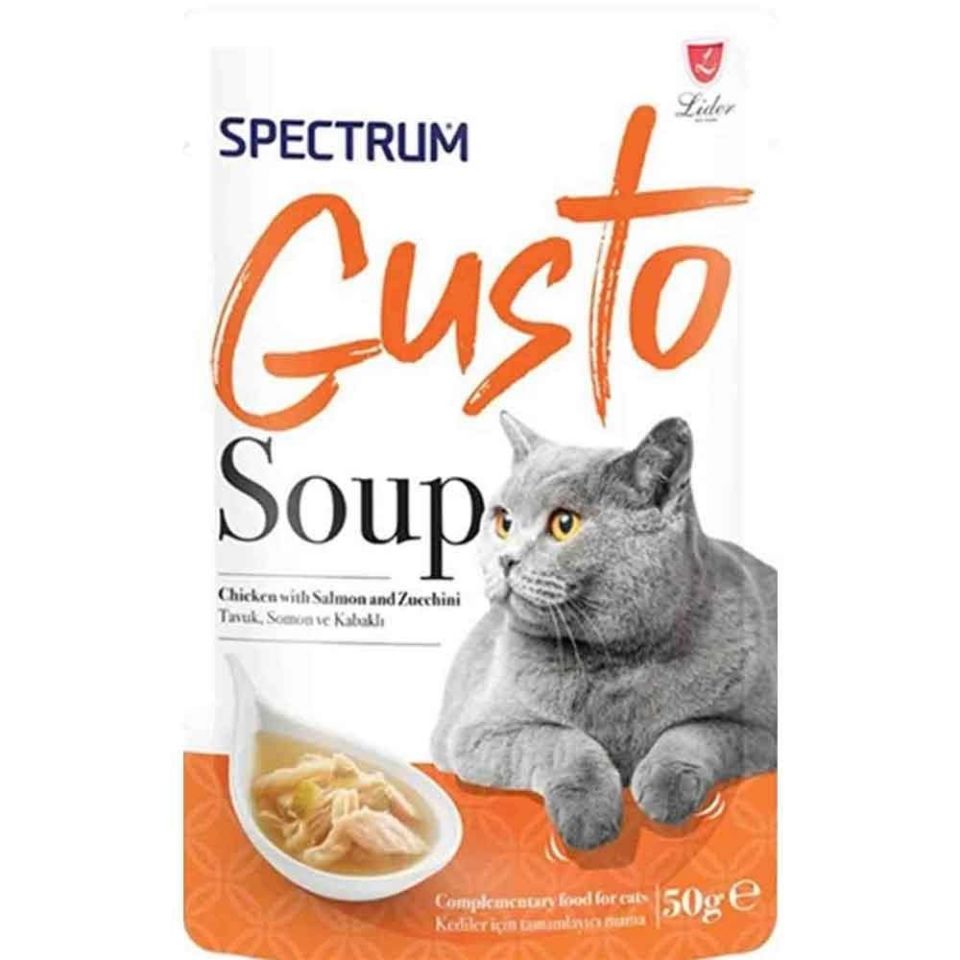 Spectrum Gusto Tavuk Somon ve Kabaklı Kedi Çorbası 50gr