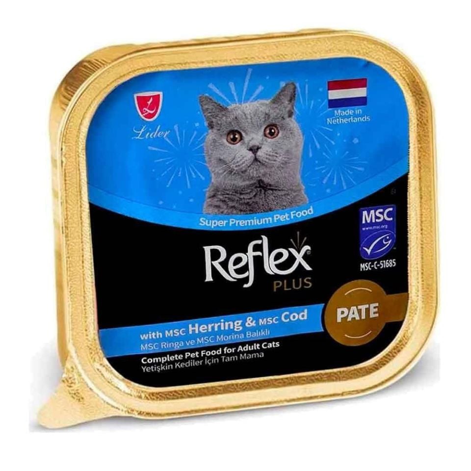 Reflex Plus Pate Ringa ve Morina Balıklı Kedi Yaş Maması 85gr