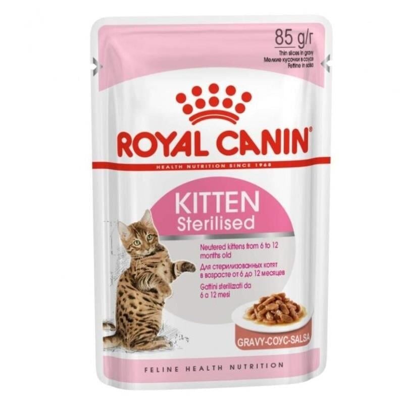 Royal Canin Kitten Gravy Sterilised Kısırlaştırılmış Yavru Kedi Konservesi 85gr