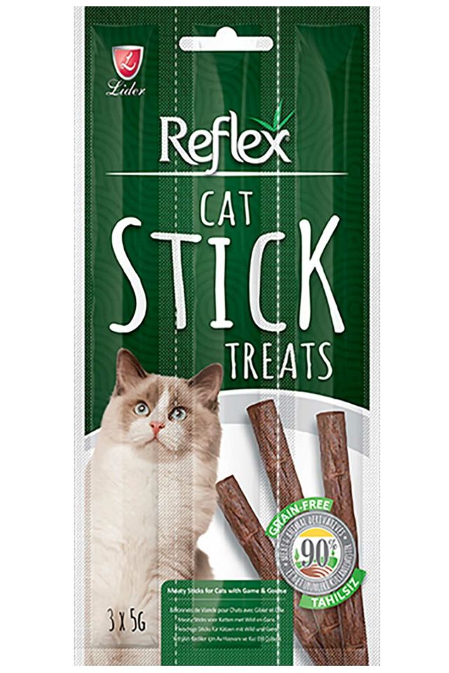 Reflex Stick Av Hayvanlı Ve Kaz Kedi Ödül Çubuğu 5 Gr 3 Adet