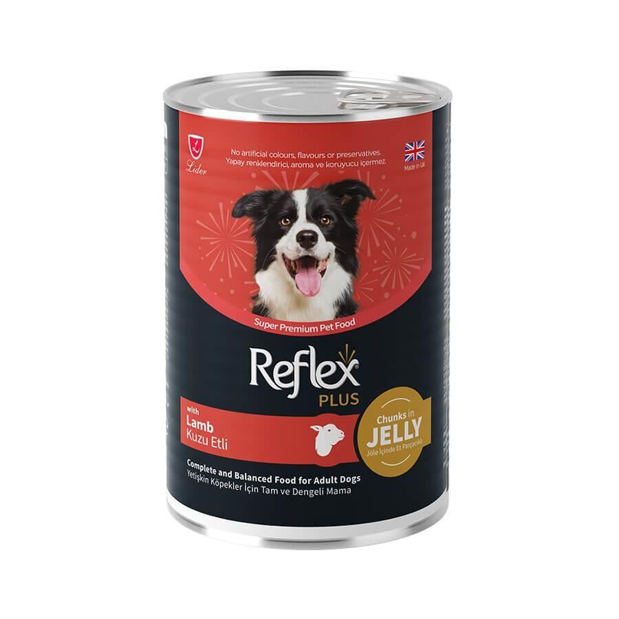 Reflex Plus Jöle İçinde Parça Kuzu Etli Yetişkin Köpek Konservesi 400gr