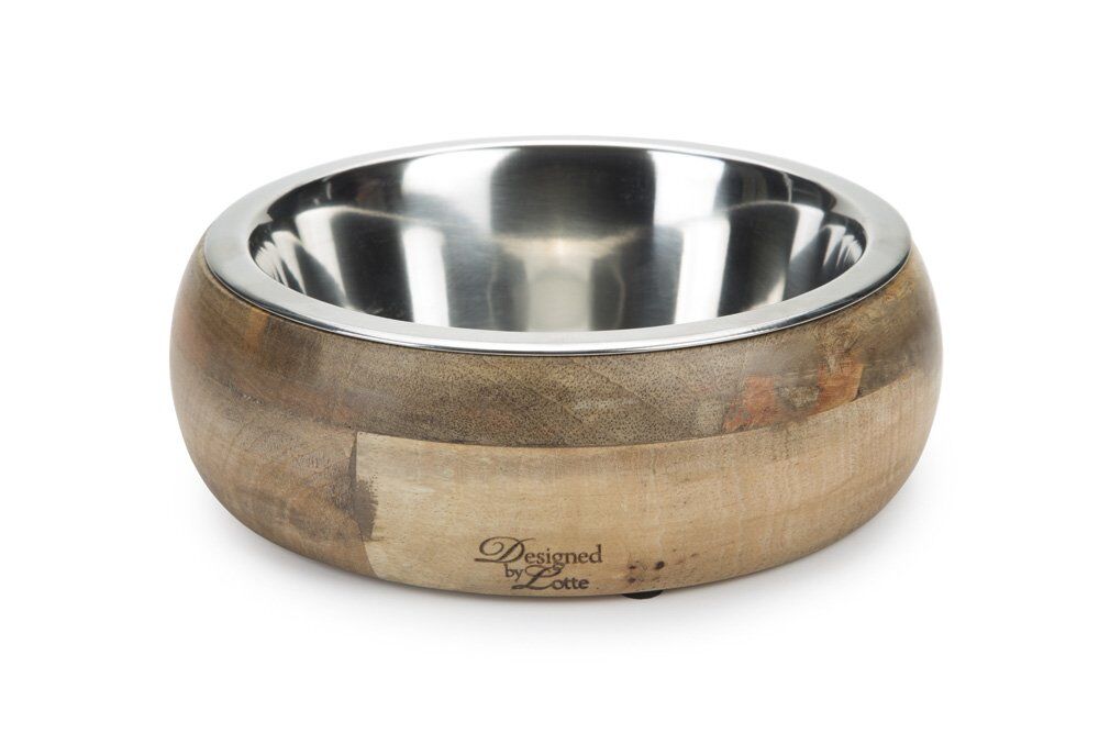 Karlıe Ahşap+çelik Mama/su Kabı 16,5cm