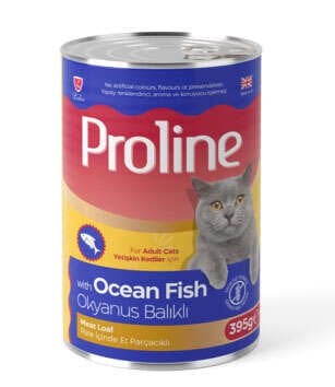 PROLINE PATE İÇİNDE ET PARÇACIKLI OKYANUS BALIKLI YETİŞKİN KEDİ MAMASI 395 GR
