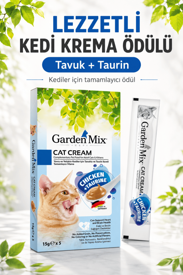 Garden Mıx Kedi Kreması Tavuk+taurin 15gr*5