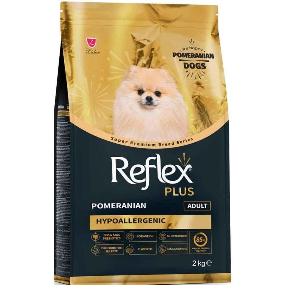 Reflex Plus HypoAllergenic Pomeranian Yetişkin Köpek Maması 2kg