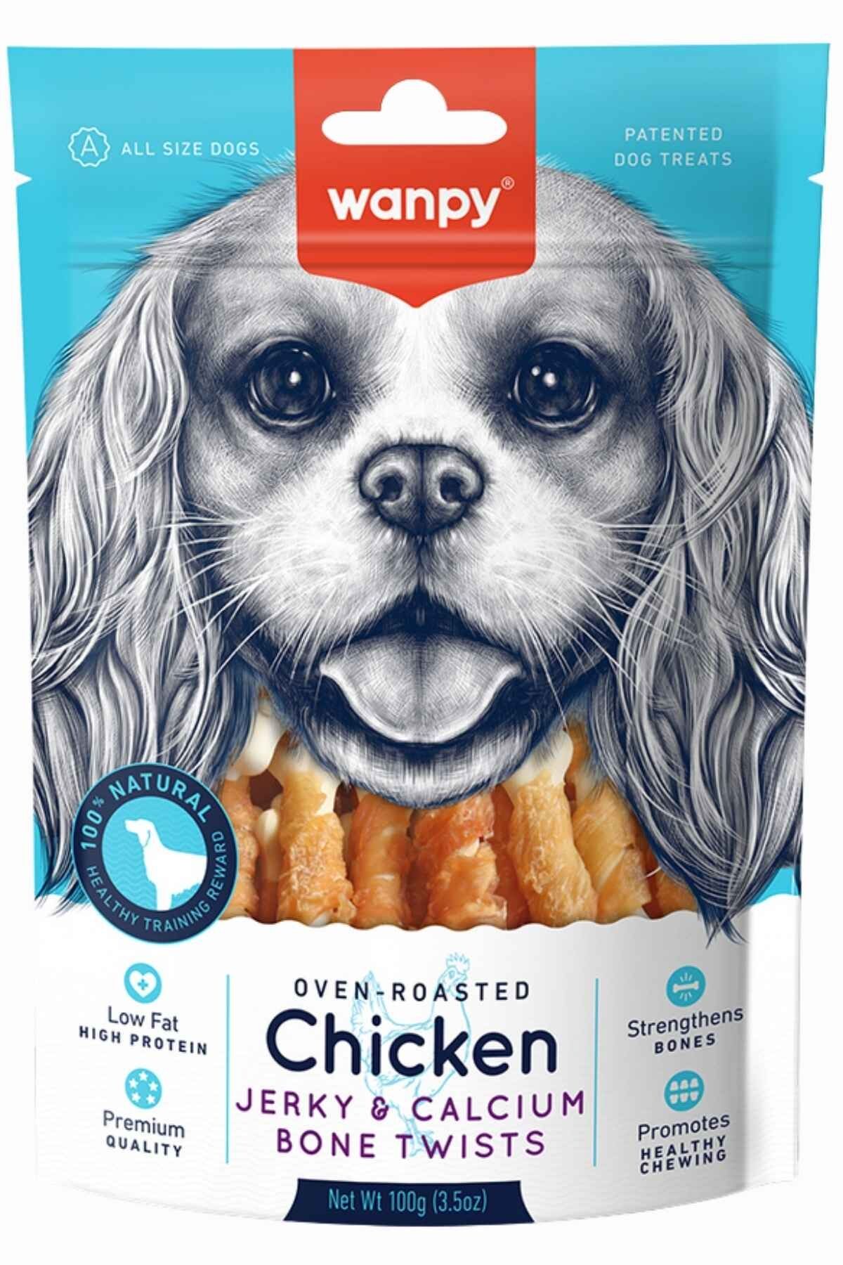 Wanpy Kalsiyumlu Gerçek Tavuk Sargı Köpek Ödülü 100 Gr