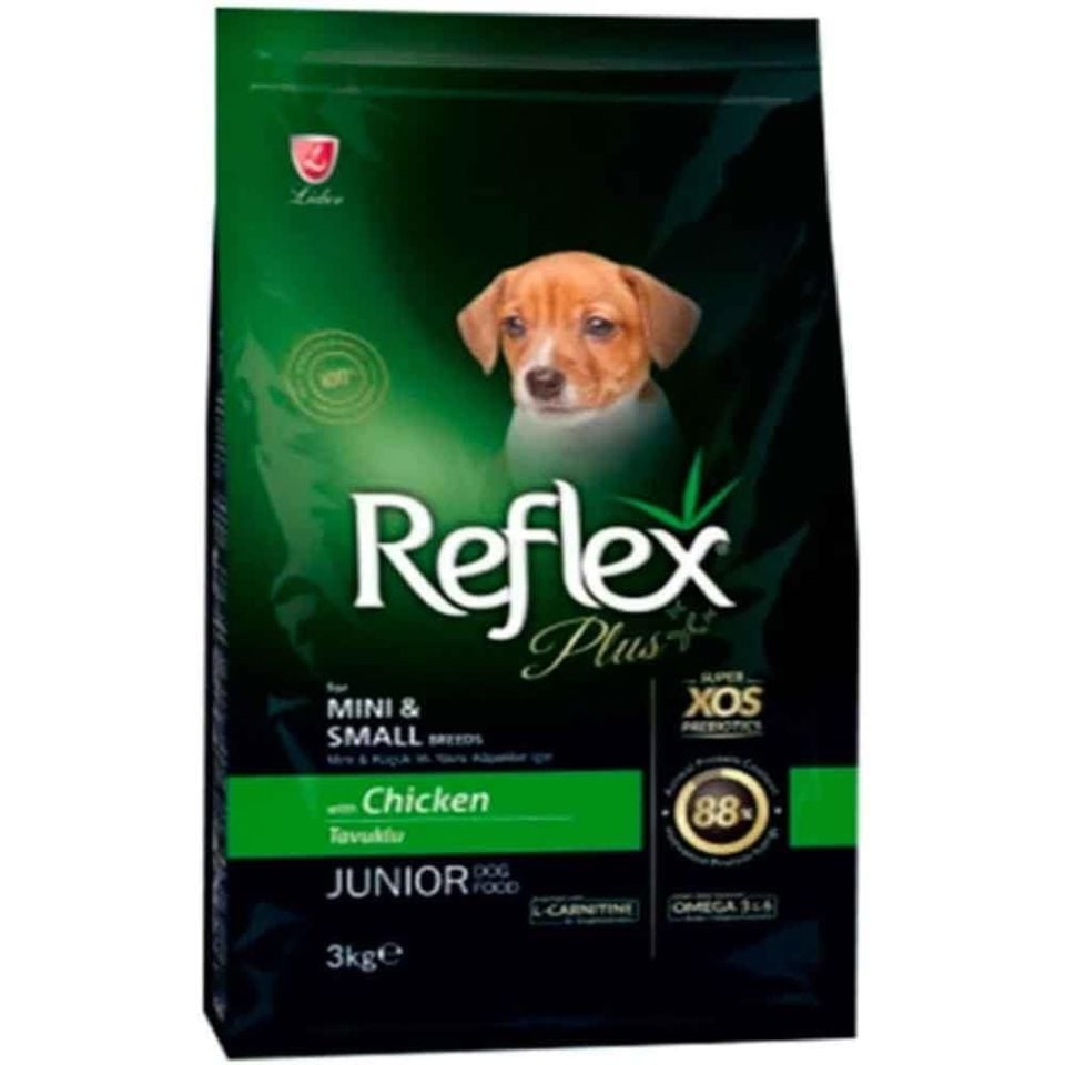 Reflex Plus Mini ve Küçük Irk Tavuklu Yavru Köpek Maması 3 kg