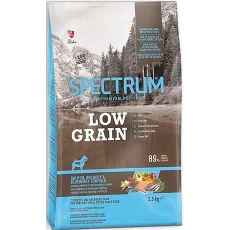 Spectrum Somon Hamsili ve Yaban Mersinli Mini ve Küçük Irk Düşük Tahıllı Yetişkin Köpek Maması 2,5kg