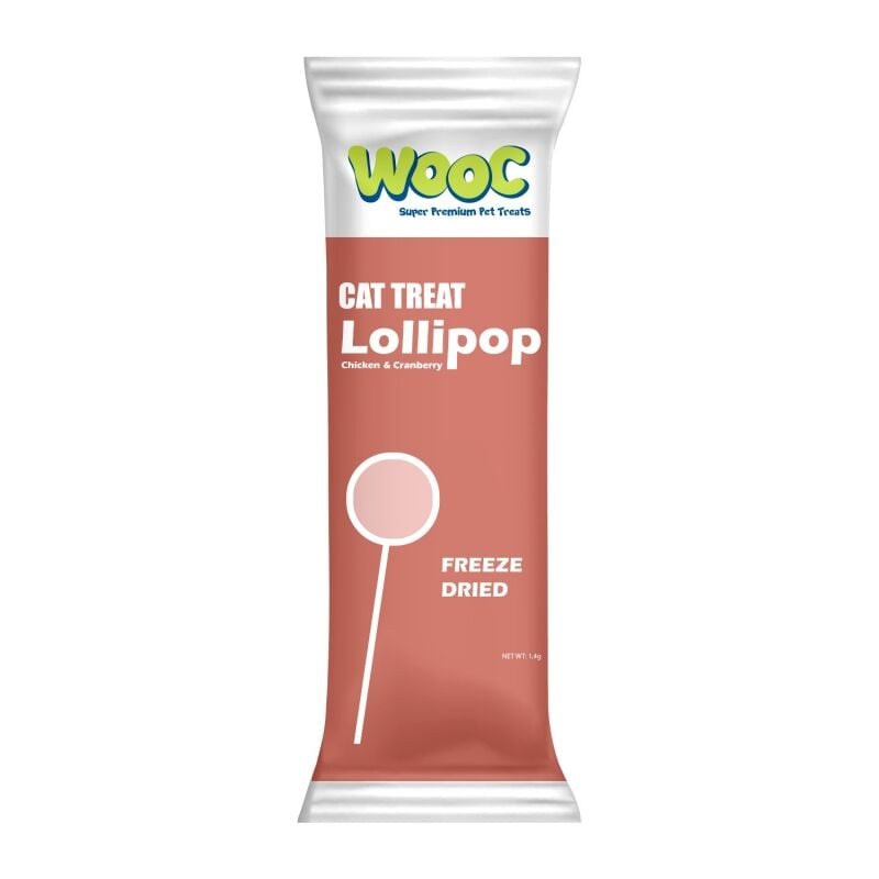 Wooc Tavuk ve Kızılcıklı Kedi Lolipop