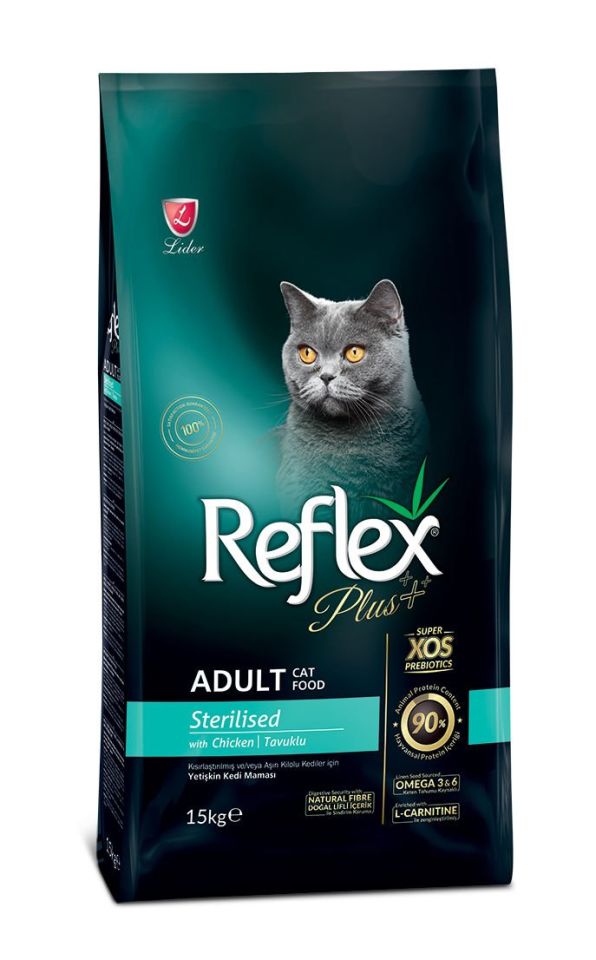 Reflex Plus Tavuklu Kısırlaştırılmış Yetişkin Kuru Kedi Maması 15 Kg