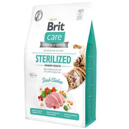 Brit Care Üriner Sistem Sağlığı için Tahılsız Kısırlaştırılmış Kedi Maması 2kg