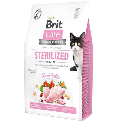 Brit Care Sindirim Sistemi Destekleyici Tahılsız Kısırlaştırılmış Kedi Maması 2kg