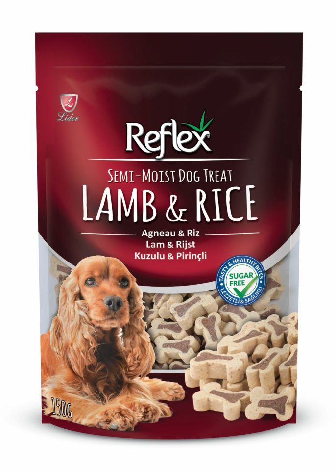 Reflex Köpek Ödülü Yumuşak Kuzulu ve Pirinçli 150 Gr