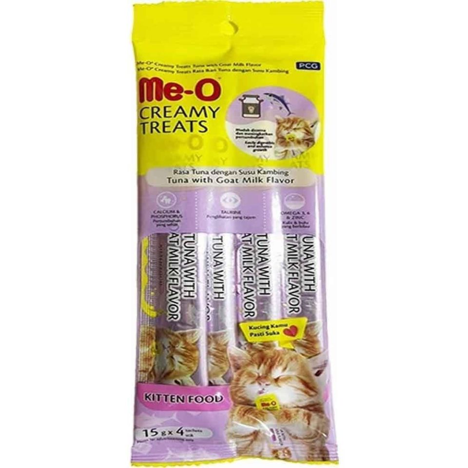 Meo Yavru Kedi Ödülü Krema Ton Balıklı ve Keçi Sütlü 4x15 gr