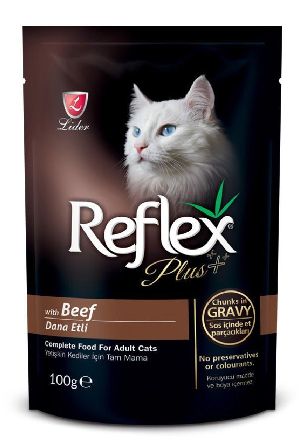 Reflex Pouch Yaş Kedi Maması Biftek&Sos 100Gr