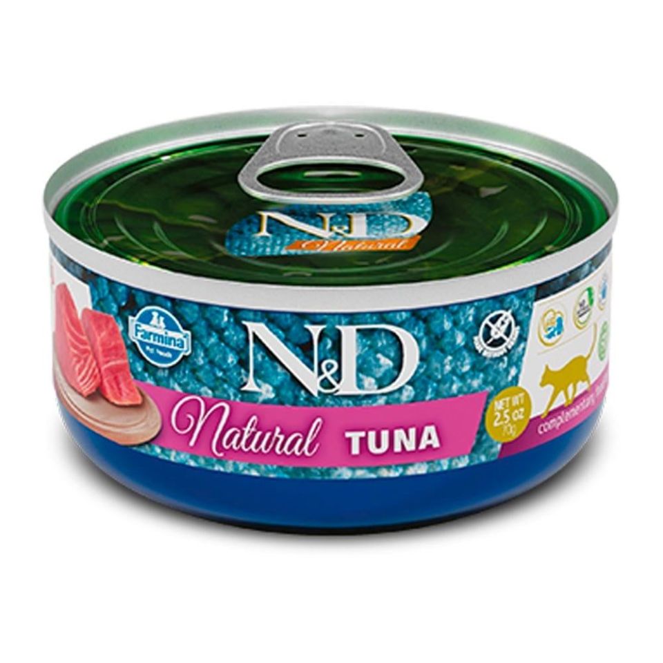 N&D Natural Tuna Balıklı Yetişkin Kedi Konserve 70 Gr
