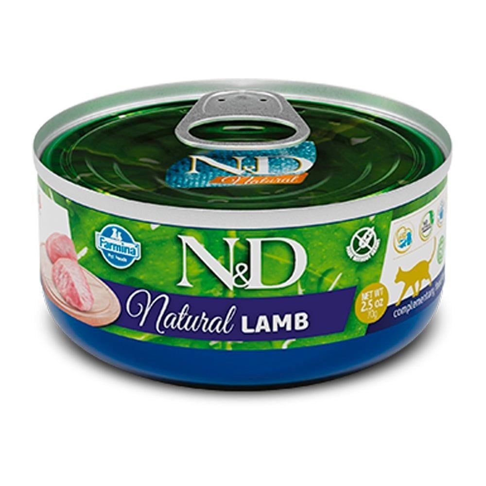 N&D Natural Kuzu Etli Yetişkin Kedi Konserve 70 Gr