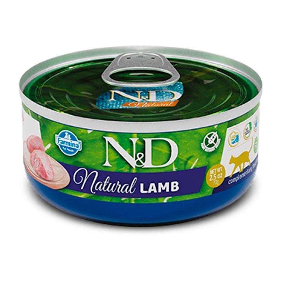 N&D Natural Kuzu Etli Yetişkin Kedi Konserve 70 Gr
