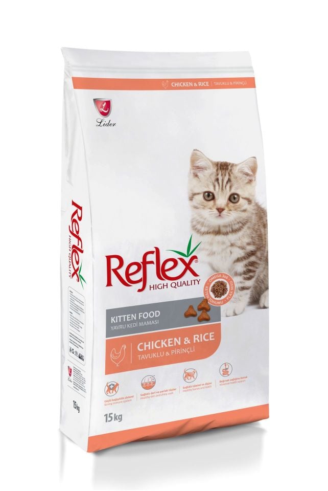 Reflex Tavuklu Kitten Yavru Kuru Kedi Maması 15 Kg